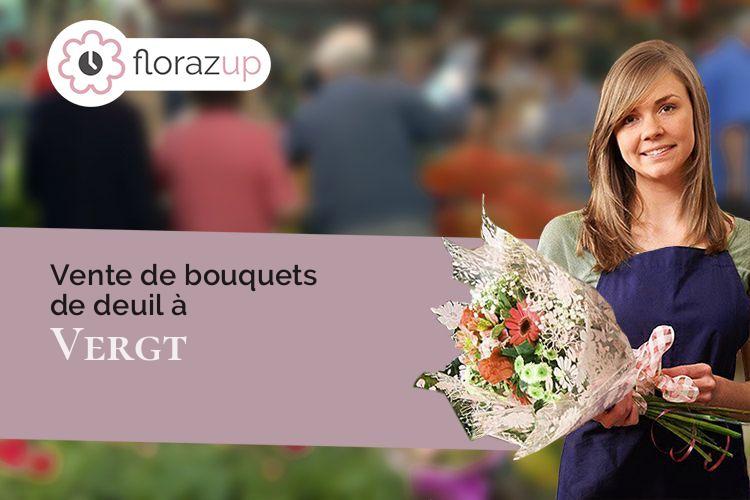 coeur de fleurs pour un deuil à Vergt (Dordogne/24380)