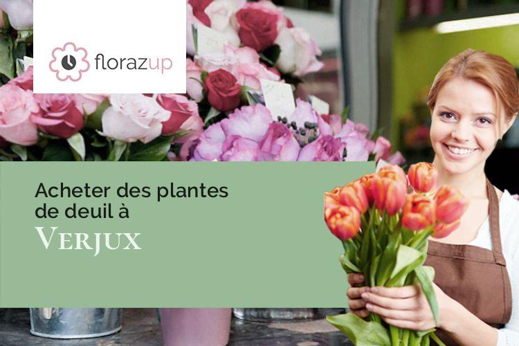 créations de fleurs pour un décès à Verjux (Saône-et-Loire/71590)
