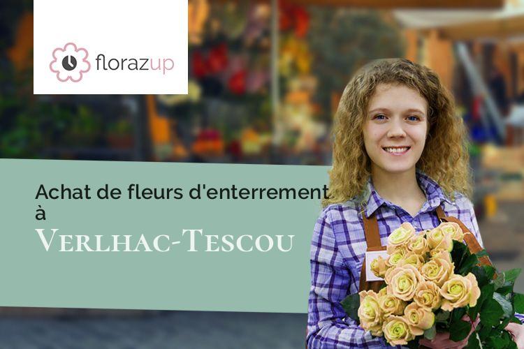 couronnes de fleurs pour des obsèques à Verlhac-Tescou (Tarn-et-Garonne/82230)