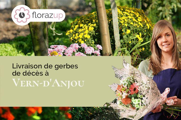 coupes de fleurs pour des obsèques à Vern-d'Anjou (Maine-et-Loire/49220)