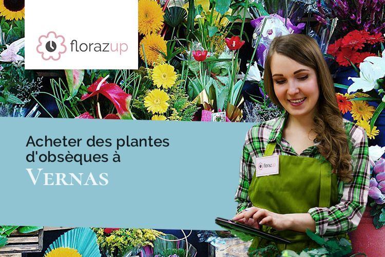 compositions de fleurs pour un deuil à Vernas (Isère/38460)