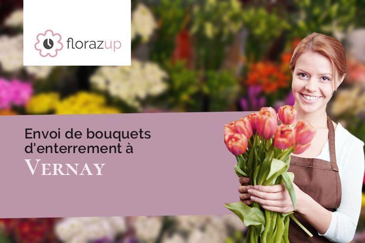 compositions florales pour un décès à Vernay (Rhône/69430)