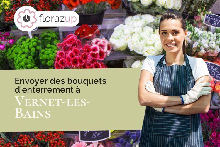gerbes de fleurs pour un décès à Vernet-les-Bains (Pyrénées-Orientales/66820)