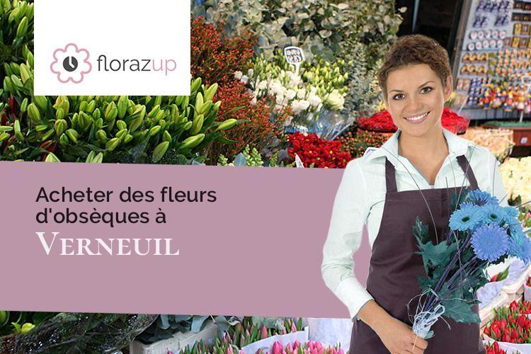créations florales pour un enterrement à Verneuil (Nièvre/58300)