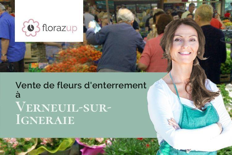 couronnes florales pour un enterrement à Verneuil-sur-Igneraie (Indre/36400)