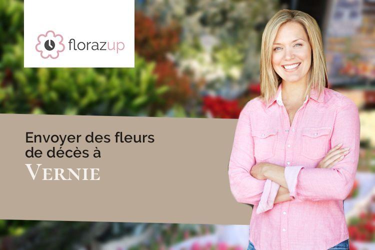 gerbes de fleurs pour une crémation à Vernie (Sarthe/72170)