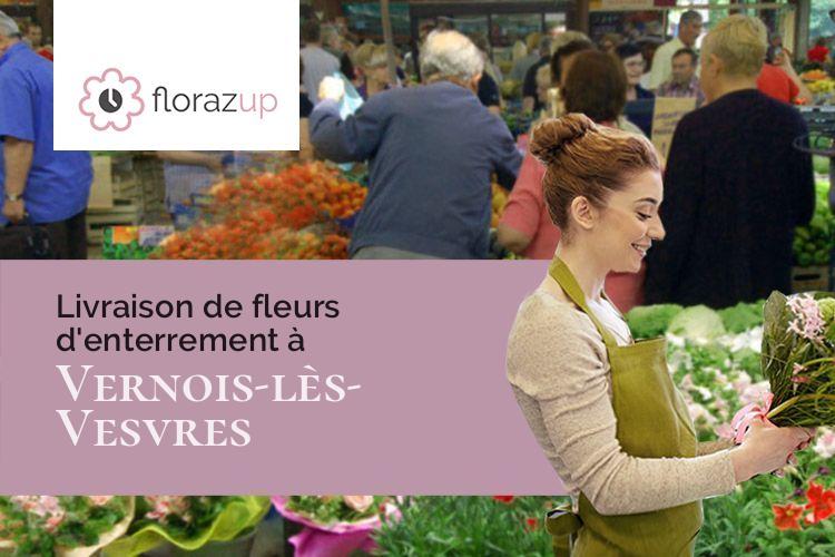 fleurs deuil pour des funérailles à Vernois-lès-Vesvres (Côte-d'Or/21260)