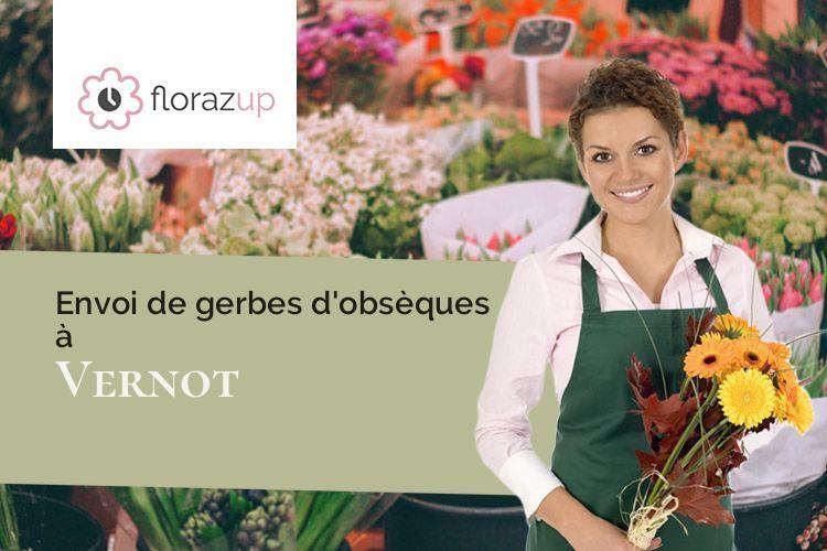 créations de fleurs pour des funérailles à Vernot (Côte-d'Or/21120)