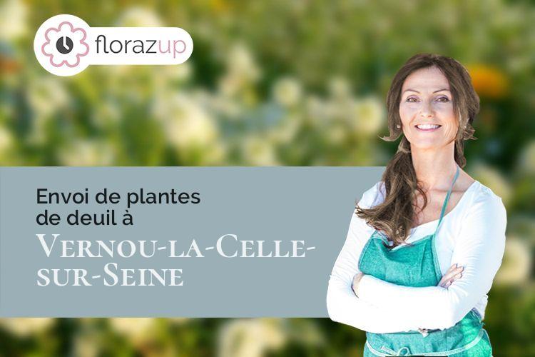 plantes pour un enterrement à Vernou-la-Celle-sur-Seine (Seine-et-Marne/77670)