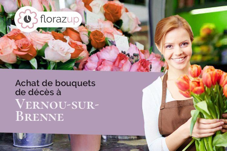 créations florales pour des obsèques à Vernou-sur-Brenne (Indre-et-Loire/37210)