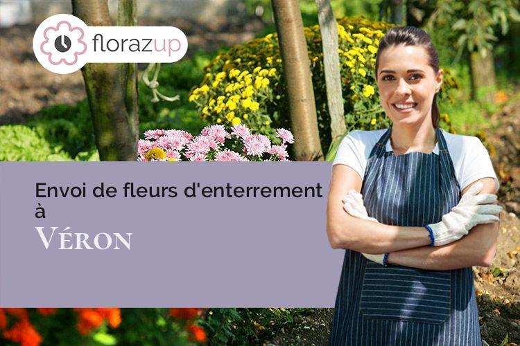 coeur de fleurs pour une crémation à Véron (Yonne/89510)