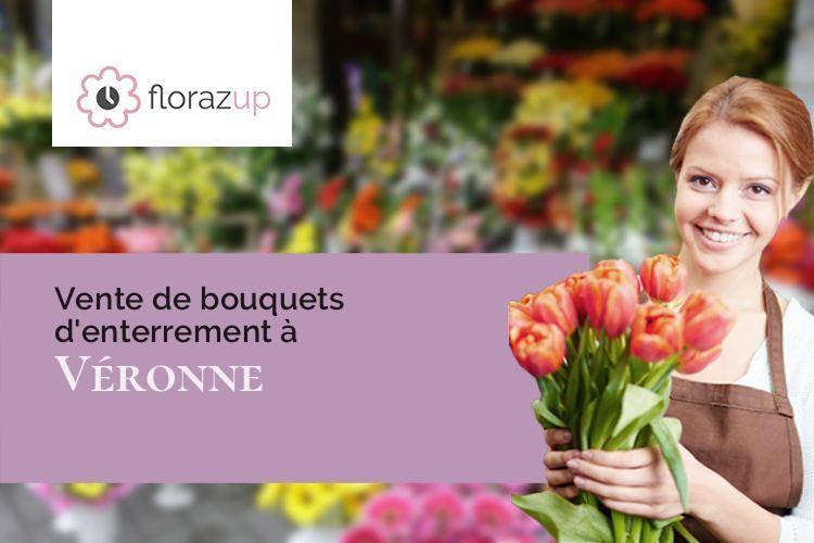 couronnes de fleurs pour des obsèques à Véronne (Drôme/26340)