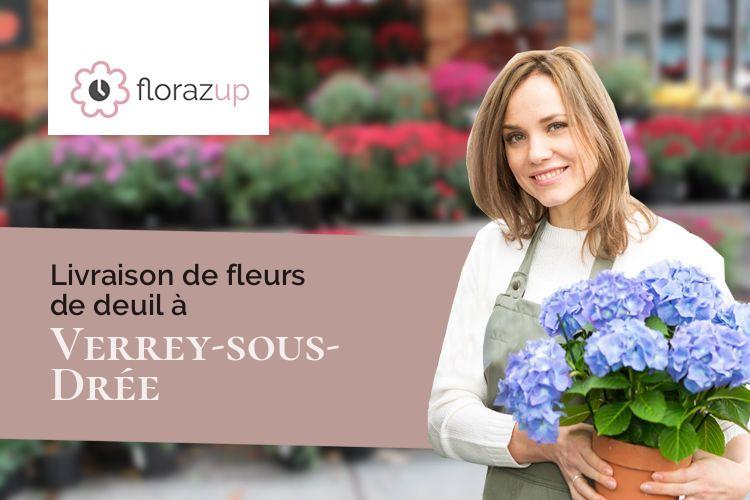 bouquets de fleurs pour un enterrement à Verrey-sous-Drée (Côte-d'Or/21540)