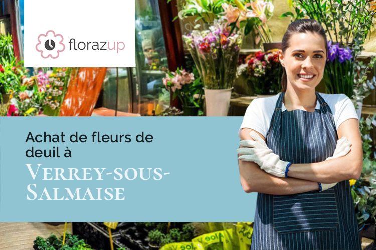coeurs de fleurs pour un décès à Verrey-sous-Salmaise (Côte-d'Or/21690)