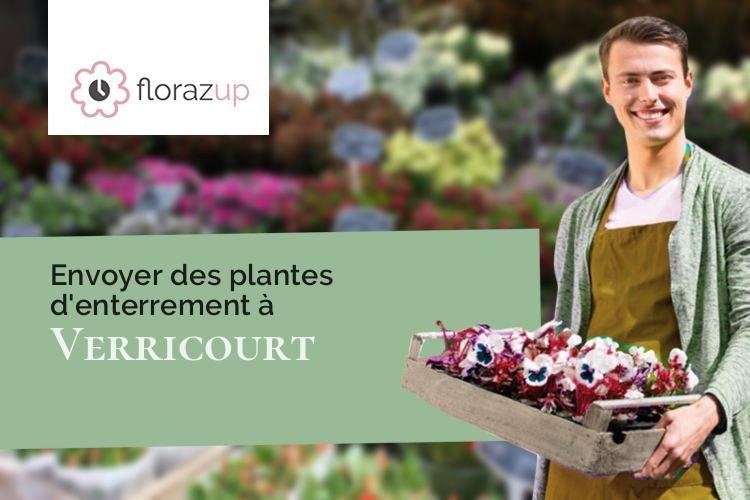 fleurs deuil pour une crémation à Verricourt (Aube/10240)