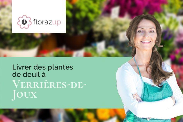 gerbes de fleurs pour un enterrement à Verrières-de-Joux (Doubs/25300)