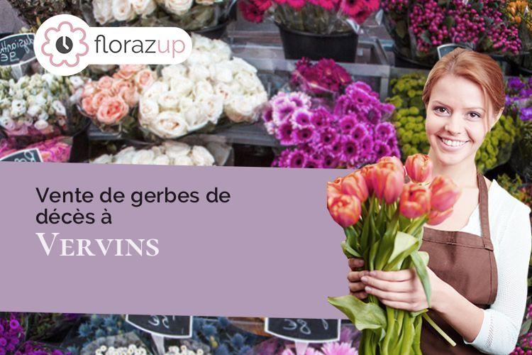 couronnes florales pour des funérailles à Vervins (Aisne/02140)