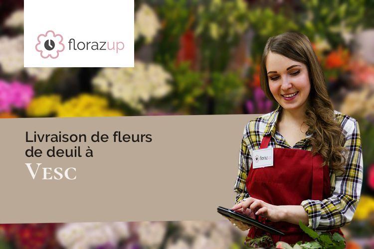 gerbes de fleurs pour un décès à Vesc (Drôme/26220)