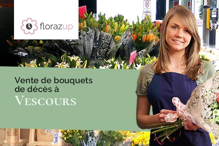 gerbes de fleurs pour un décès à Vescours (Ain/01560)