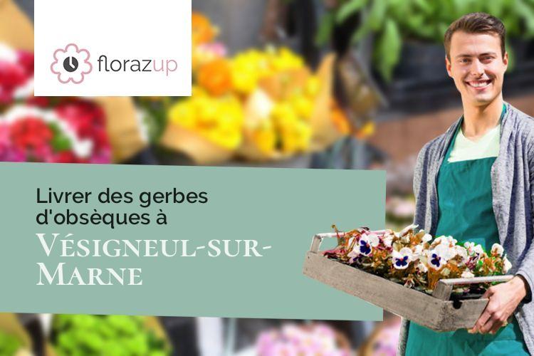 compositions de fleurs pour un enterrement à Vésigneul-sur-Marne (Marne/51240)