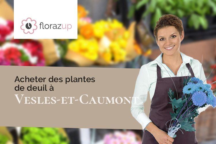 coeurs de fleurs pour des funérailles à Vesles-et-Caumont (Aisne/02350)