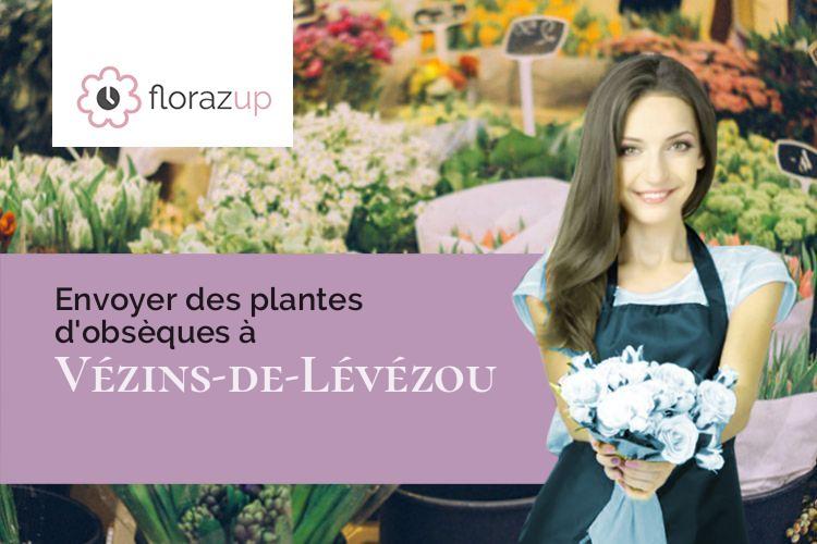 bouquets de fleurs pour des funérailles à Vézins-de-Lévézou (Aveyron/12780)