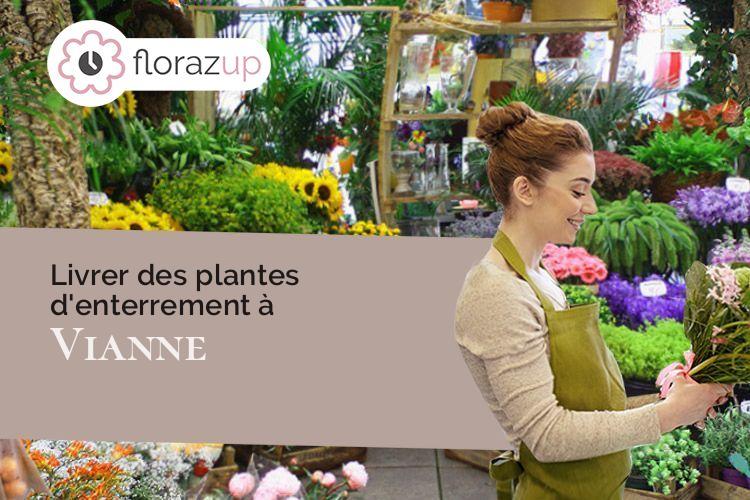 créations de fleurs pour un enterrement à Vianne (Lot-et-Garonne/47230)