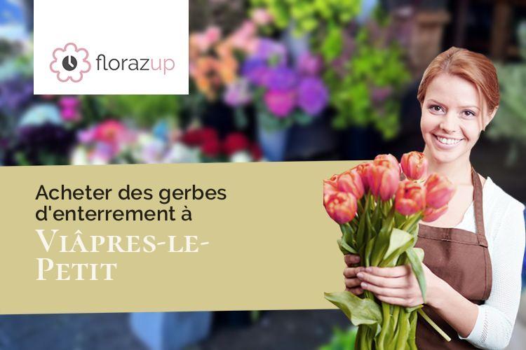 couronnes florales pour un enterrement à Viâpres-le-Petit (Aube/10380)