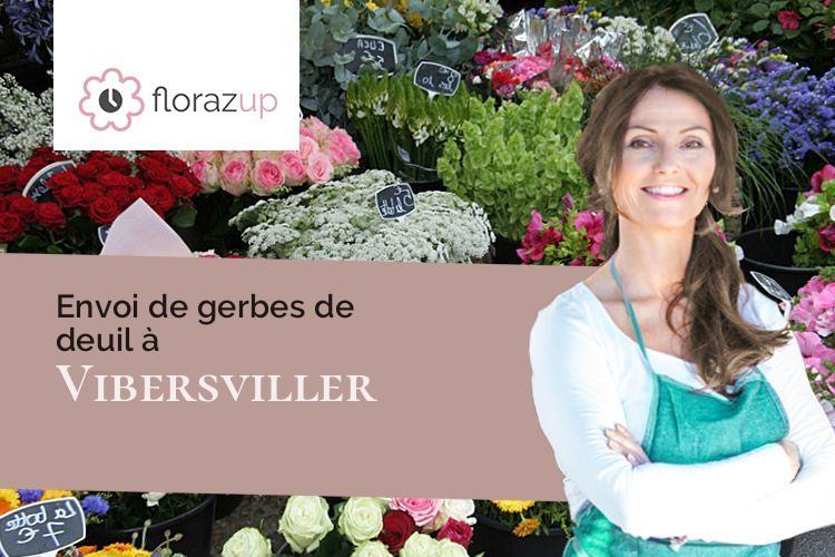 gerbes de fleurs pour des obsèques à Vibersviller (Moselle/57670)