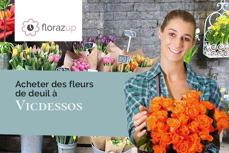 bouquets de fleurs pour un deuil à Vicdessos (Ariège/09220)