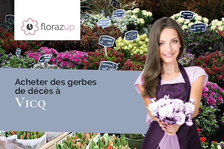 créations florales pour un deuil à Vicq (Haute-Marne/52400)