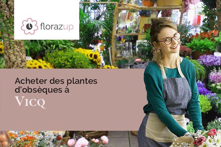 fleurs deuil pour des funérailles à Vicq (Yvelines/78490)