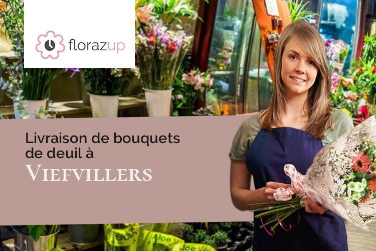 bouquets de fleurs pour des funérailles à Viefvillers (Oise/60360)