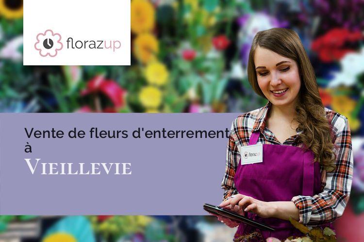 créations de fleurs pour un deuil à Vieillevie (Cantal/15120)