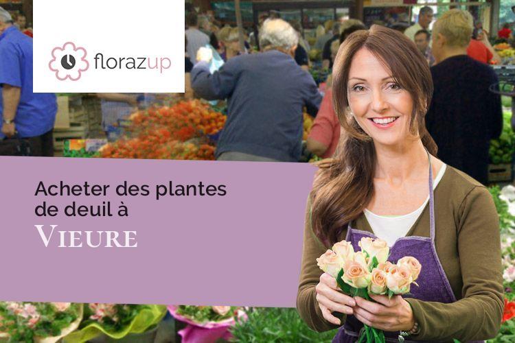 coupes de fleurs pour un enterrement à Vieure (Allier/03430)