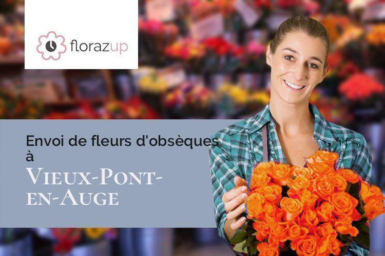 couronnes de fleurs pour un décès à Vieux-Pont-en-Auge (Calvados/14140)