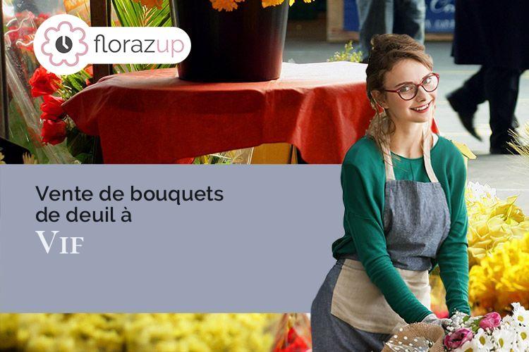 compositions de fleurs pour un deuil à Vif (Isère/38450)