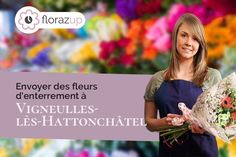 créations de fleurs pour des funérailles à Vigneulles-lès-Hattonchâtel (Meuse/55210)