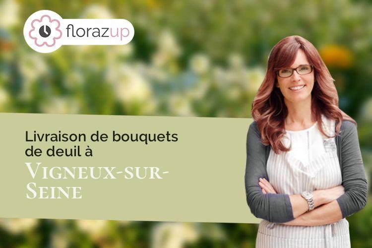 couronnes florales pour des funérailles à Vigneux-sur-Seine (Essonne/91270)