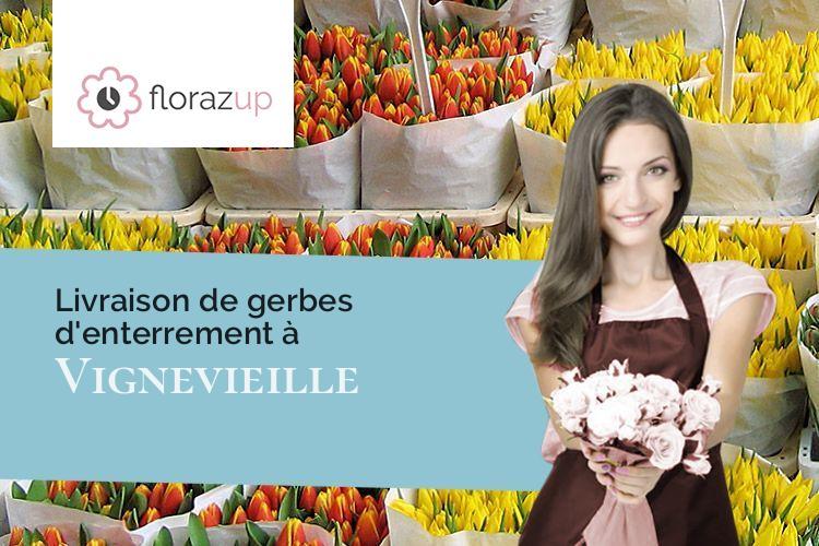 fleurs deuil pour une crémation à Vignevieille (Aude/11330)