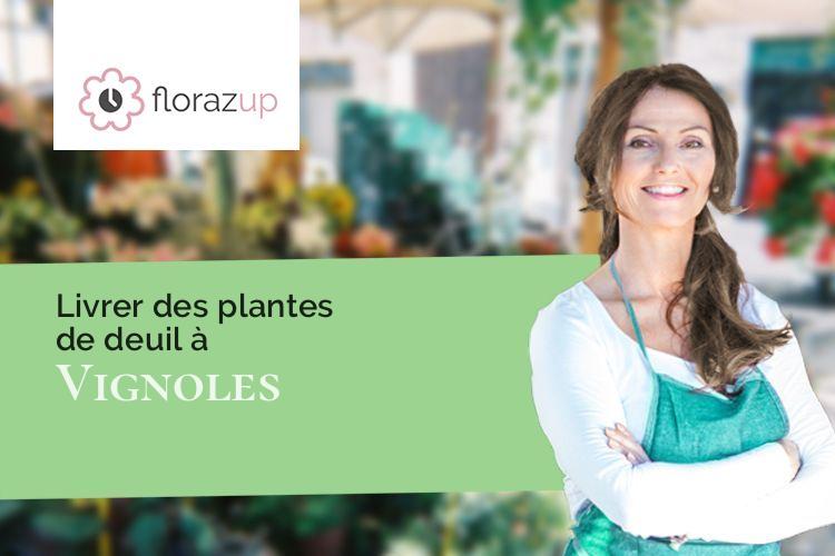 gerbes de fleurs pour un deuil à Vignoles (Côte-d'Or/21200)