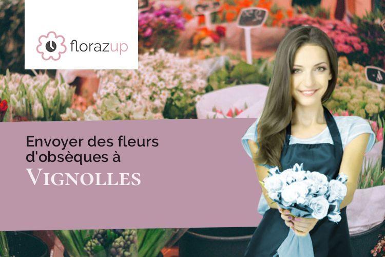 compositions de fleurs pour un enterrement à Vignolles (Charente/16300)