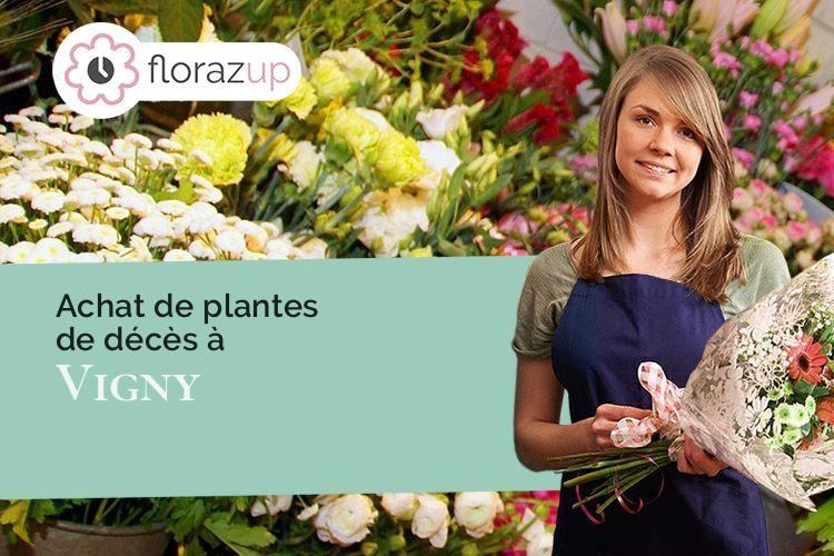 bouquets de fleurs pour des funérailles à Vigny (Val-d'Oise/95450)