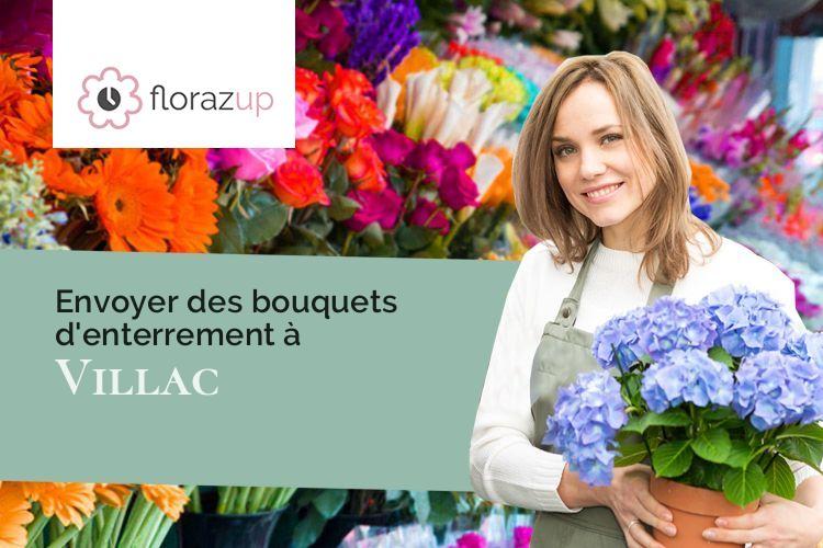 fleurs deuil pour des obsèques à Villac (Dordogne/24120)