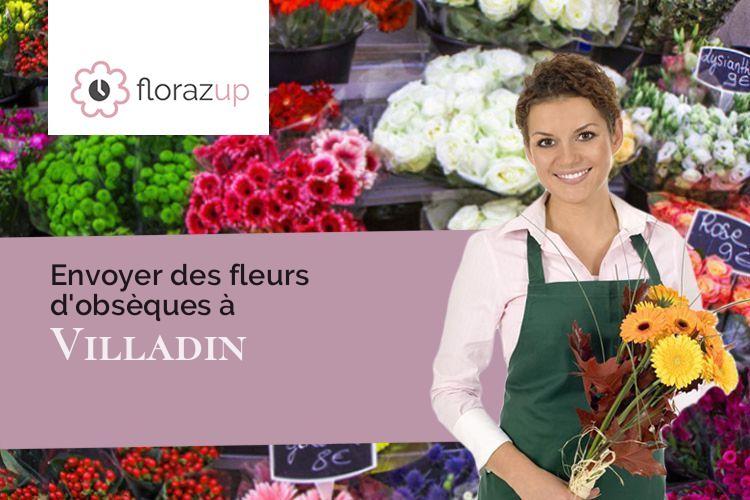 couronnes de fleurs pour des funérailles à Villadin (Aube/10290)