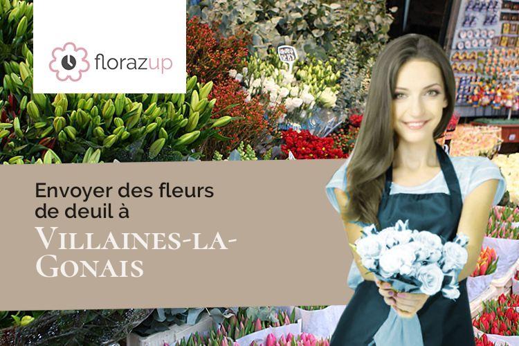 fleurs deuil pour des obsèques à Villaines-la-Gonais (Sarthe/72400)