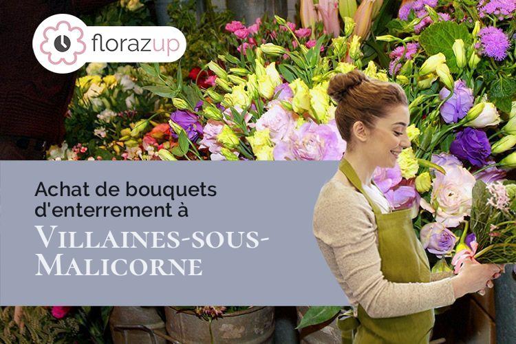 croix de fleurs pour un enterrement à Villaines-sous-Malicorne (Sarthe/72270)