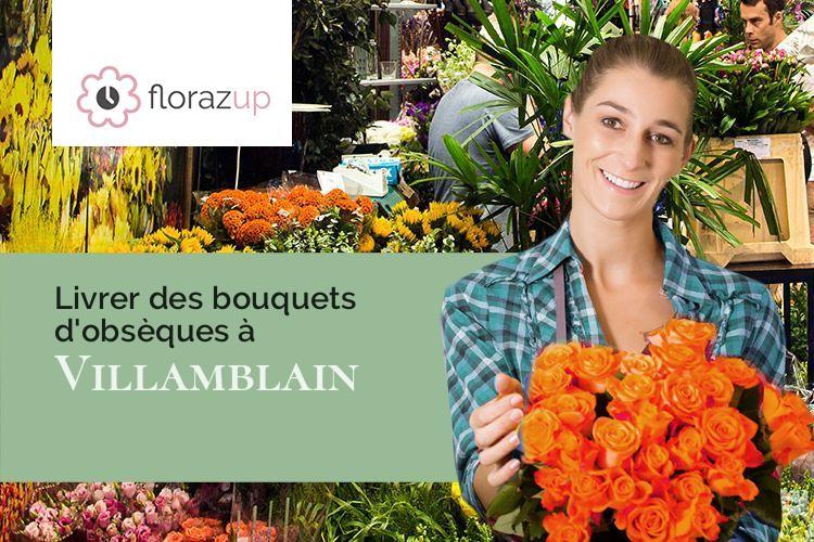 coeurs de fleurs pour un décès à Villamblain (Loiret/45310)