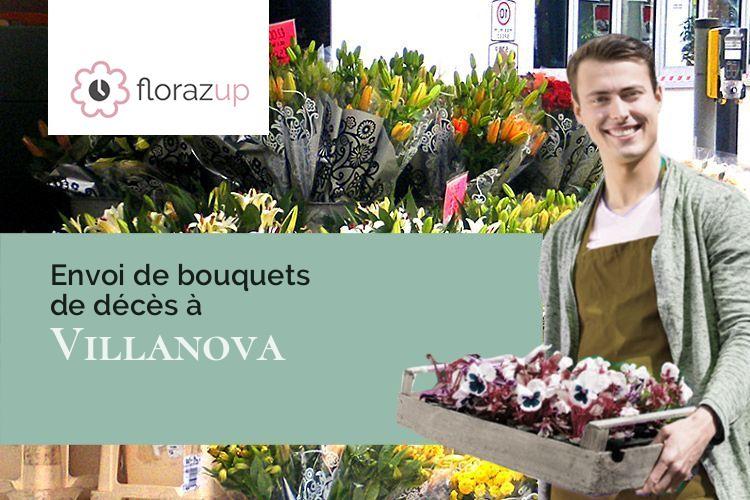 coeurs de fleurs pour un décès à Villanova (Corse/20167)