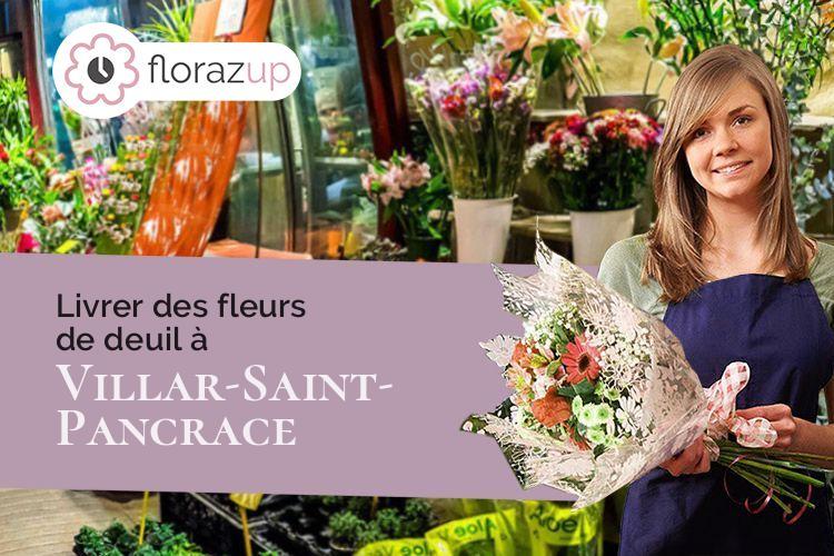 couronnes de fleurs pour des obsèques à Villar-Saint-Pancrace (Hautes-Alpes/05100)